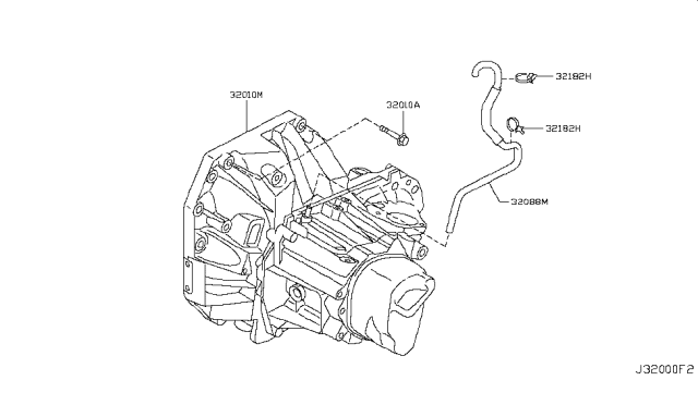 2011 Nissan Cube Manual Transaxle Diagram for 320B0-EE40D