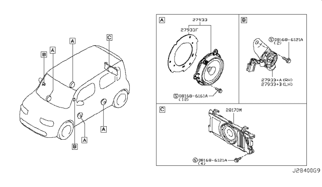 2014 Nissan Cube Speaker Diagram