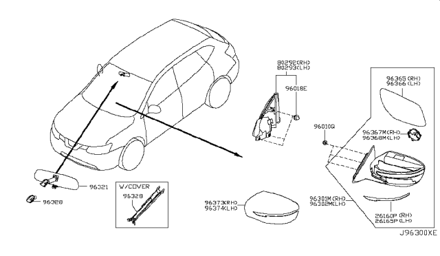 2017 Nissan Rogue Rear View Mirror Diagram 2