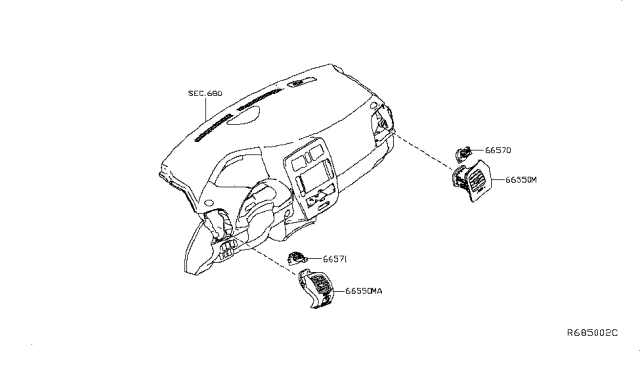 2013 Nissan Leaf Ventilator Diagram