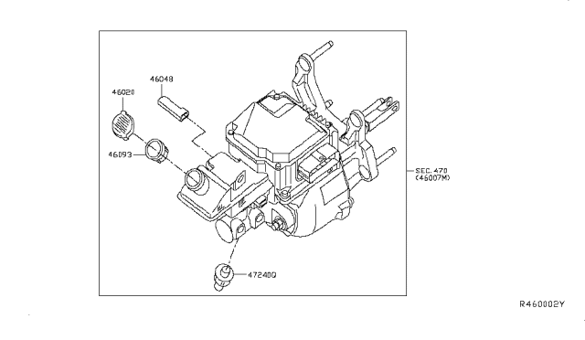 2017 Nissan Leaf Brake Master Cylinder Diagram