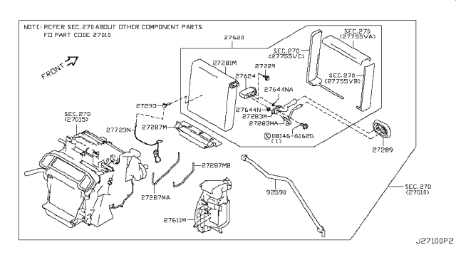 2015 Nissan 370Z Cooling Unit Diagram