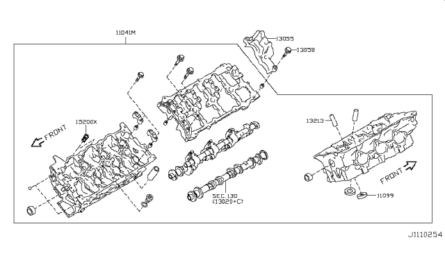 2016 Nissan 370Z Cylinder Head & Rocker Cover Diagram 2