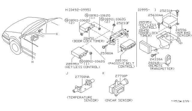 1995 Nissan Quest Electrical Unit Diagram 2