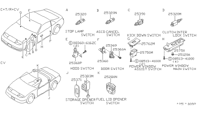 1993 Nissan 300ZX Switch Diagram 1