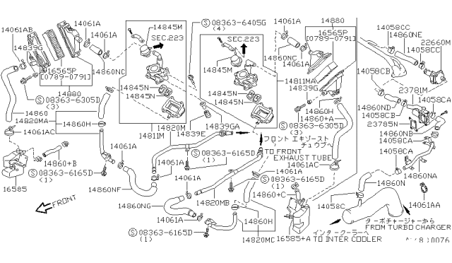 1993 Nissan 300ZX Valve Assembly-Aac Diagram for 23781-40P10
