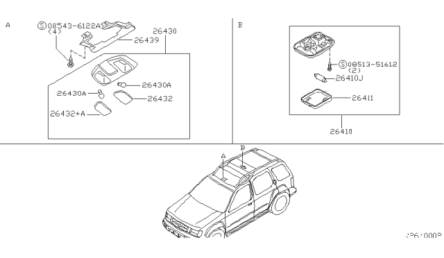 2004 Nissan Xterra Room Lamp Diagram