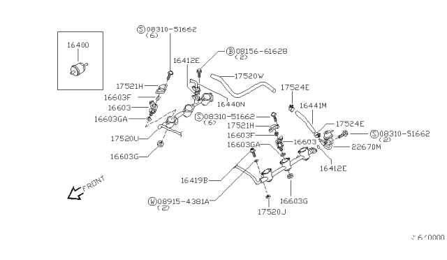 2000 Nissan Xterra Fuel Strainer & Fuel Hose Diagram 2