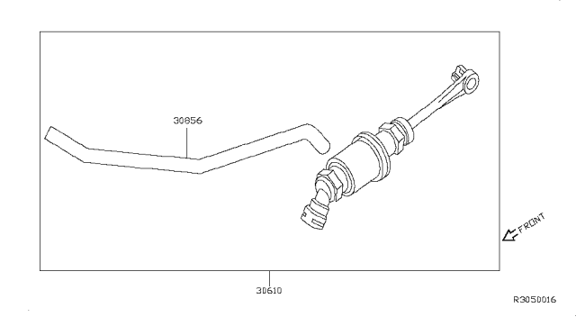 Cylinder Assy-Clutch Master Diagram for 30610-1KM0E