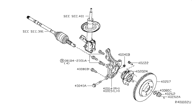 2014 Nissan Sentra Front Axle Diagram