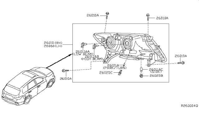 Headlamp - 2015 Nissan Pathfinder