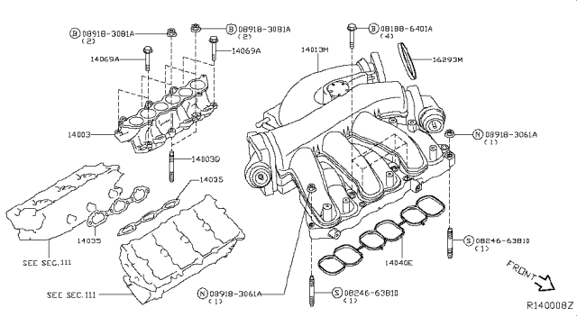 2013 Nissan Pathfinder Manifold Diagram 3