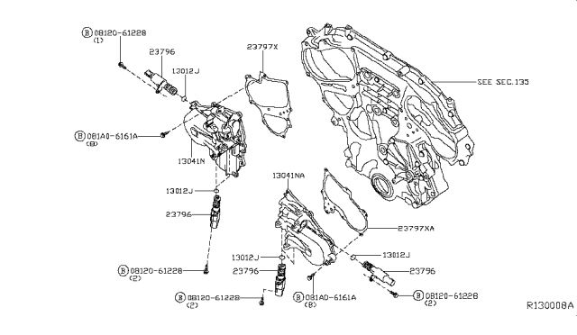 2017 Nissan Pathfinder Camshaft & Valve Mechanism Diagram 9