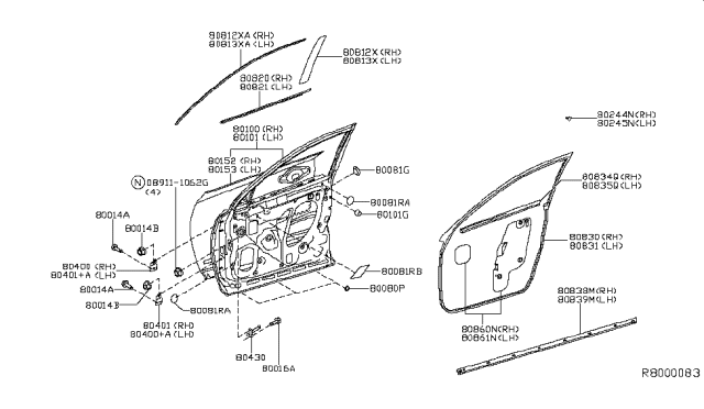 2018 Nissan Pathfinder Plug Diagram for 01658-2DR0A