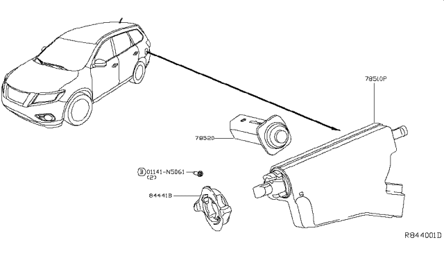 2019 Nissan Pathfinder Trunk Opener Diagram