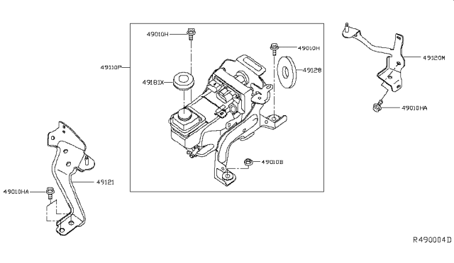 2019 Nissan Pathfinder Power Steering Pump Diagram