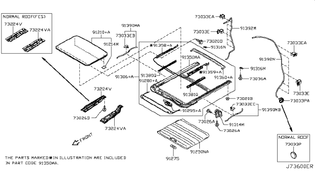 2015 Nissan Quest Sun Roof Parts Diagram 2
