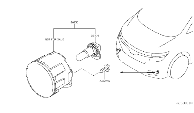 2011 Nissan Quest Fog,Daytime Running & Driving Lamp Diagram