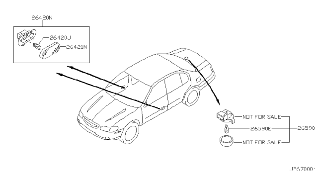 2002 Nissan Maxima Lamps (Others) Diagram