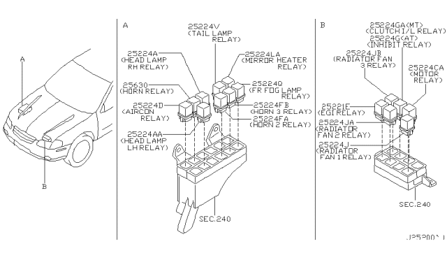 2001 Nissan Maxima Relay Diagram 3