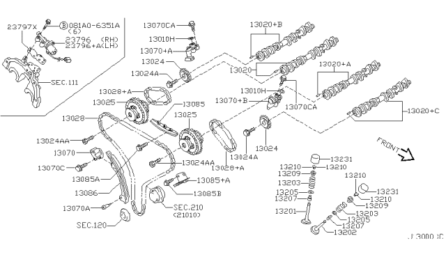 2002 Nissan Maxima Camshaft & Valve Mechanism Diagram 2