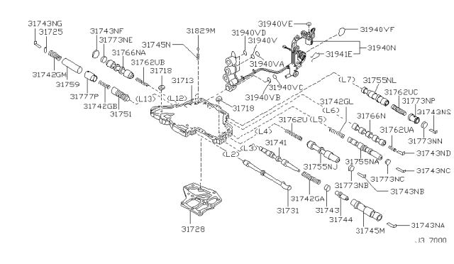 2003 Nissan Maxima Control Valve (ATM) Diagram 2