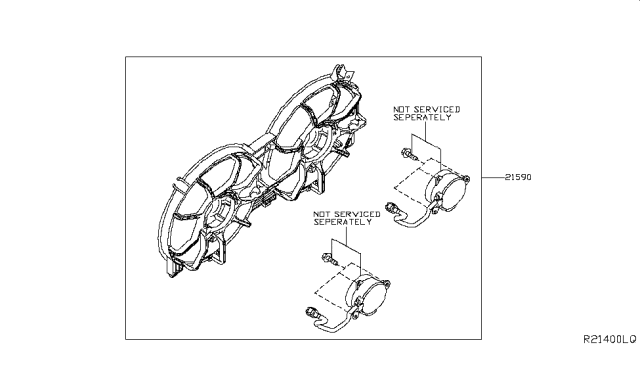 2019 Nissan Maxima Radiator,Shroud & Inverter Cooling Diagram 1