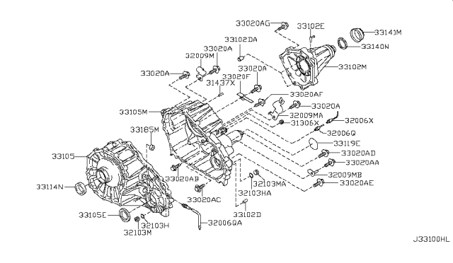 2013 Nissan Armada Neutral Position Switch Diagram for 32006-7S11A