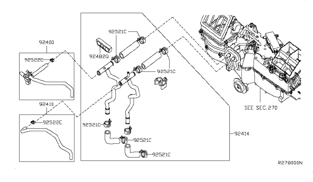 2013 Nissan Armada Clip Diagram for 01558-00221