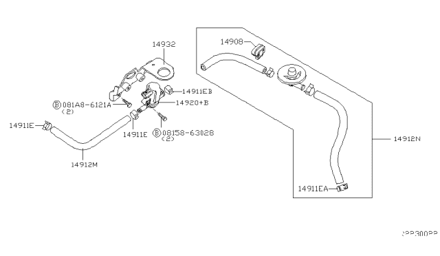 2010 Nissan Armada Engine Control Vacuum Piping Diagram 2