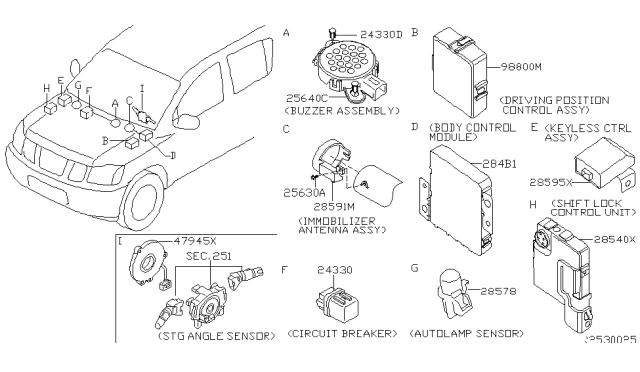 2007 Nissan Armada Electrical Unit Diagram 8
