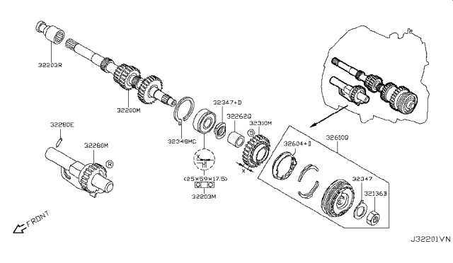 2015 Nissan Versa Note Transmission Gear Diagram 1