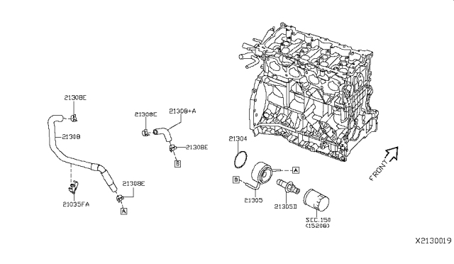 2017 Nissan Versa Note Oil Cooler Diagram 3