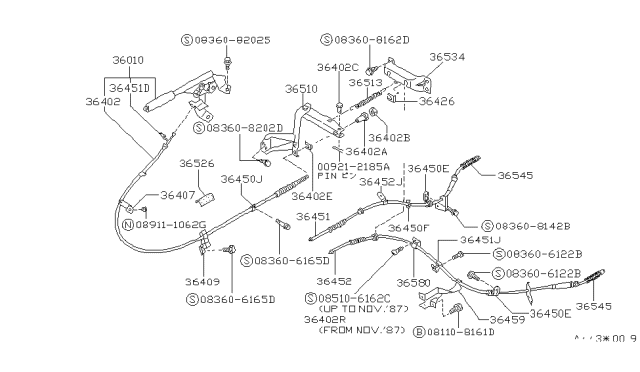 1989 Nissan Van Screw-Machine Diagram for 08360-6122B