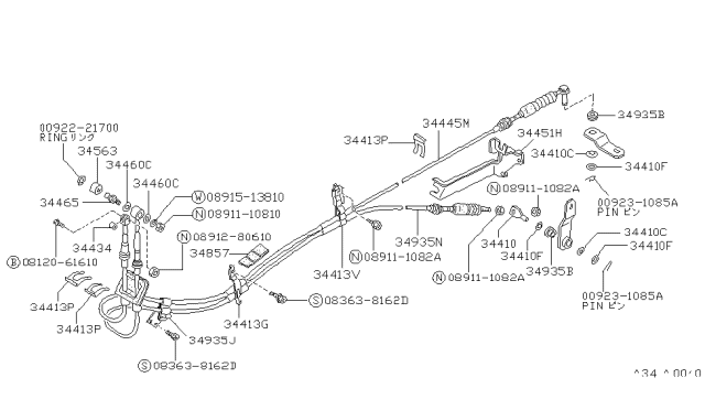 1990 Nissan Van Ring-Snap Diagram for 00922-21700