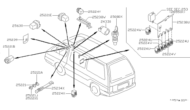 1990 Nissan Van Relay Diagram