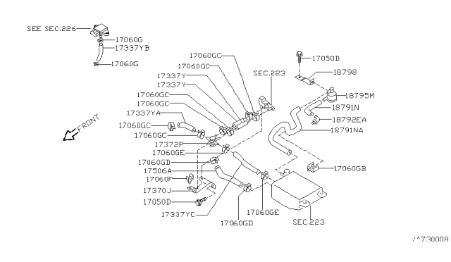 2004 Nissan Frontier Fuel Piping Diagram 1