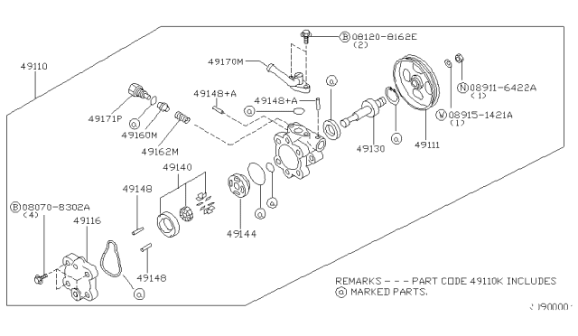1999 Nissan Frontier Power Steering Pump Diagram 2