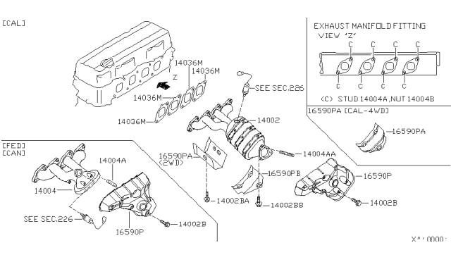 1999 Nissan Frontier Manifold Diagram 1