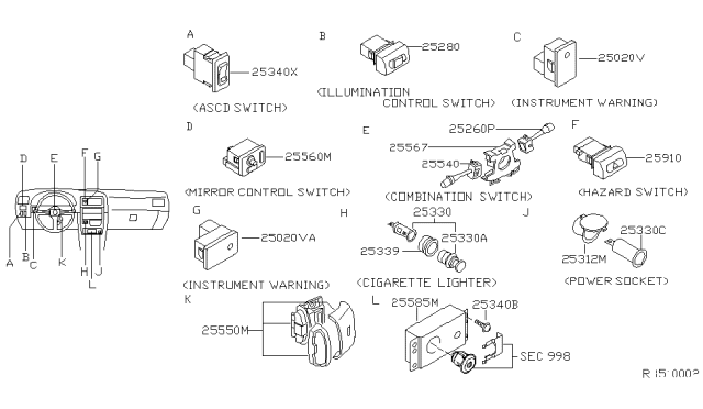 1998 Nissan Frontier Switch Diagram 3