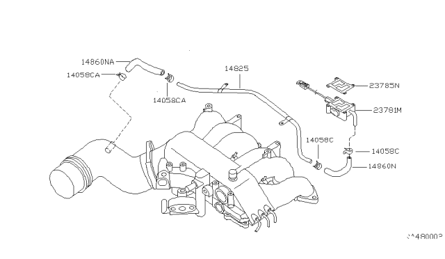 1999 Nissan Frontier Secondary Air System Diagram 3