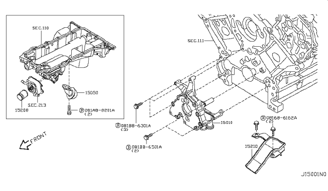 2017 Nissan Armada Lubricating System Diagram