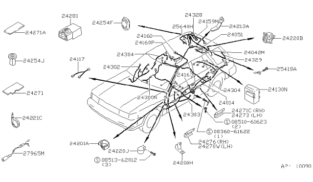 1988 Nissan Maxima Wiring (Body) Diagram 2