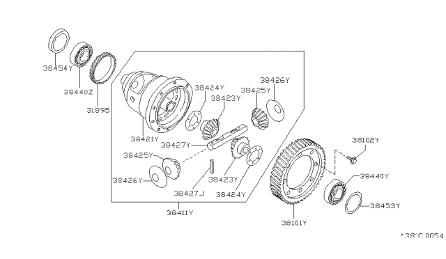 1986 Nissan Maxima Front Final Drive Diagram 2