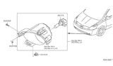 Diagram for 2009 Nissan Quest Fog Light - 26155-ZM70A