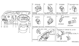 Diagram for 2006 Nissan Quest Dimmer Switch - 25560-ZM02D