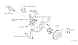 Diagram for 2010 Nissan Quest Steering Knuckle - 40014-CK000