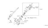 Diagram for 2009 Nissan Quest Steering Column Cover - 48950-CK000