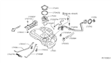 Diagram for Nissan Maxima Fuel Tank Lock Ring - 17343-7Y000