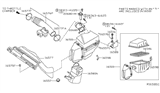 Diagram for 2008 Nissan Quest Air Duct - 16554-CK005
